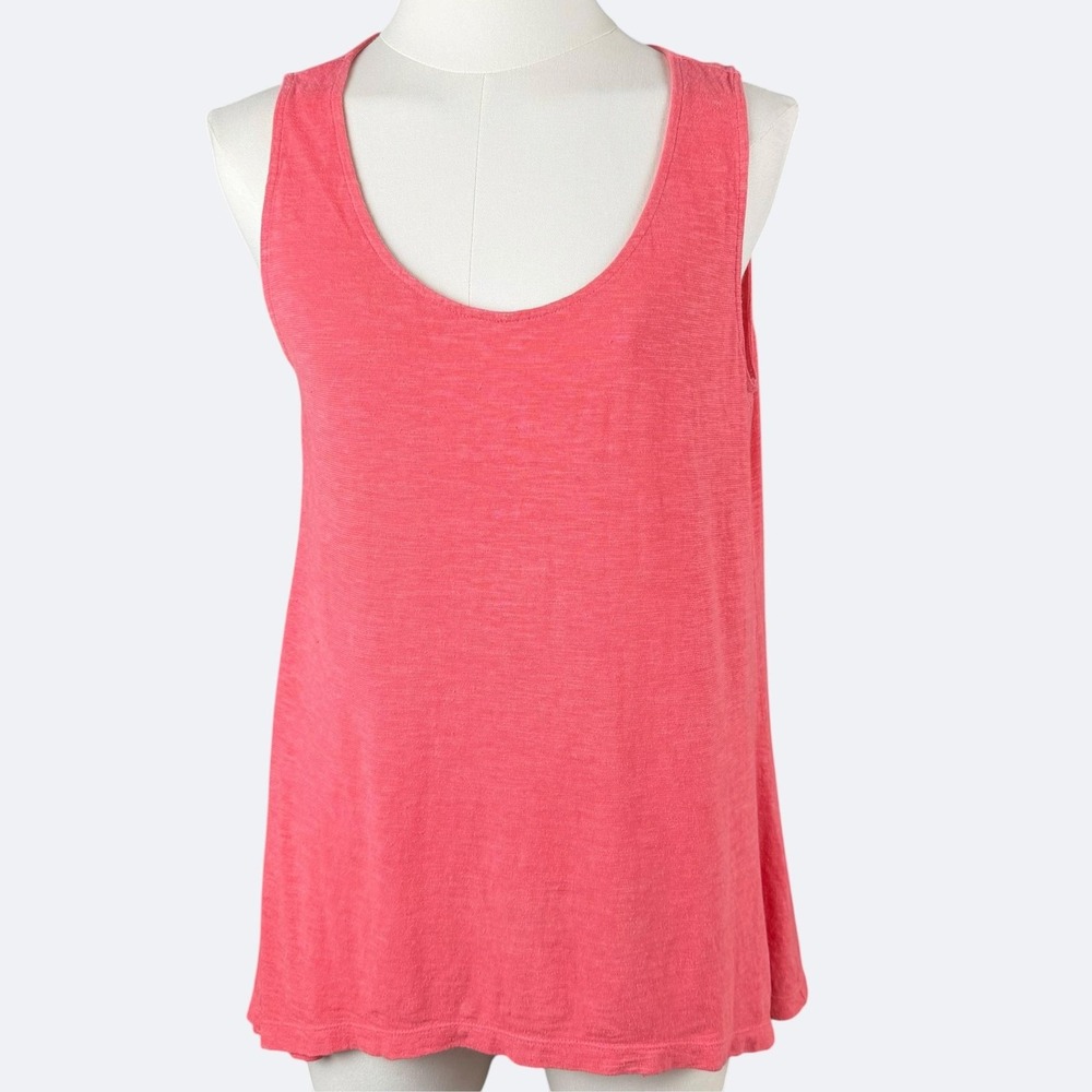 Eileen Fisher Tank Top Womens XS Pink Scoop Neck Hemp Organic Cotton Jersey